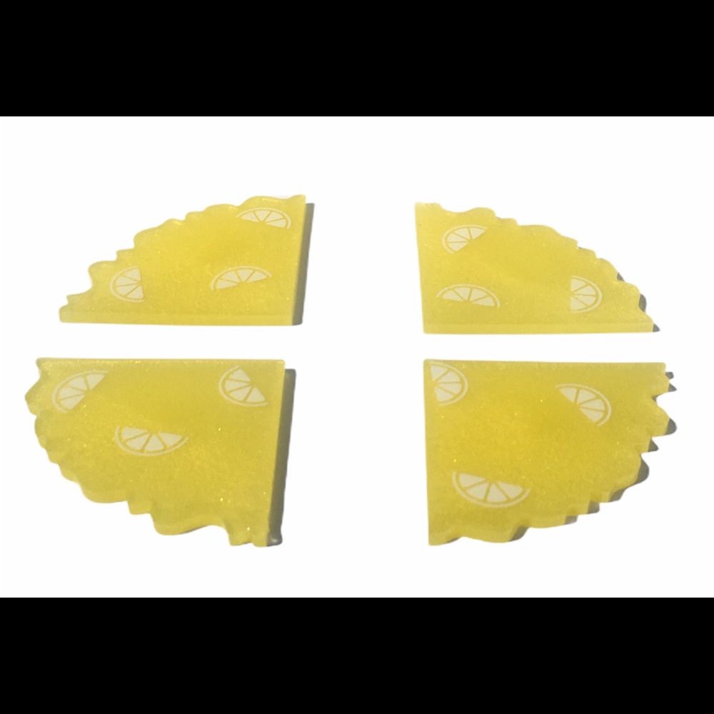 Lemon coasters set of 4